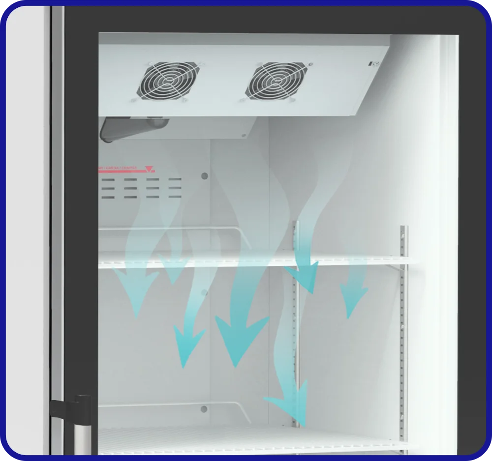 Vitrina Sunfeel ARM070WH Ventilador