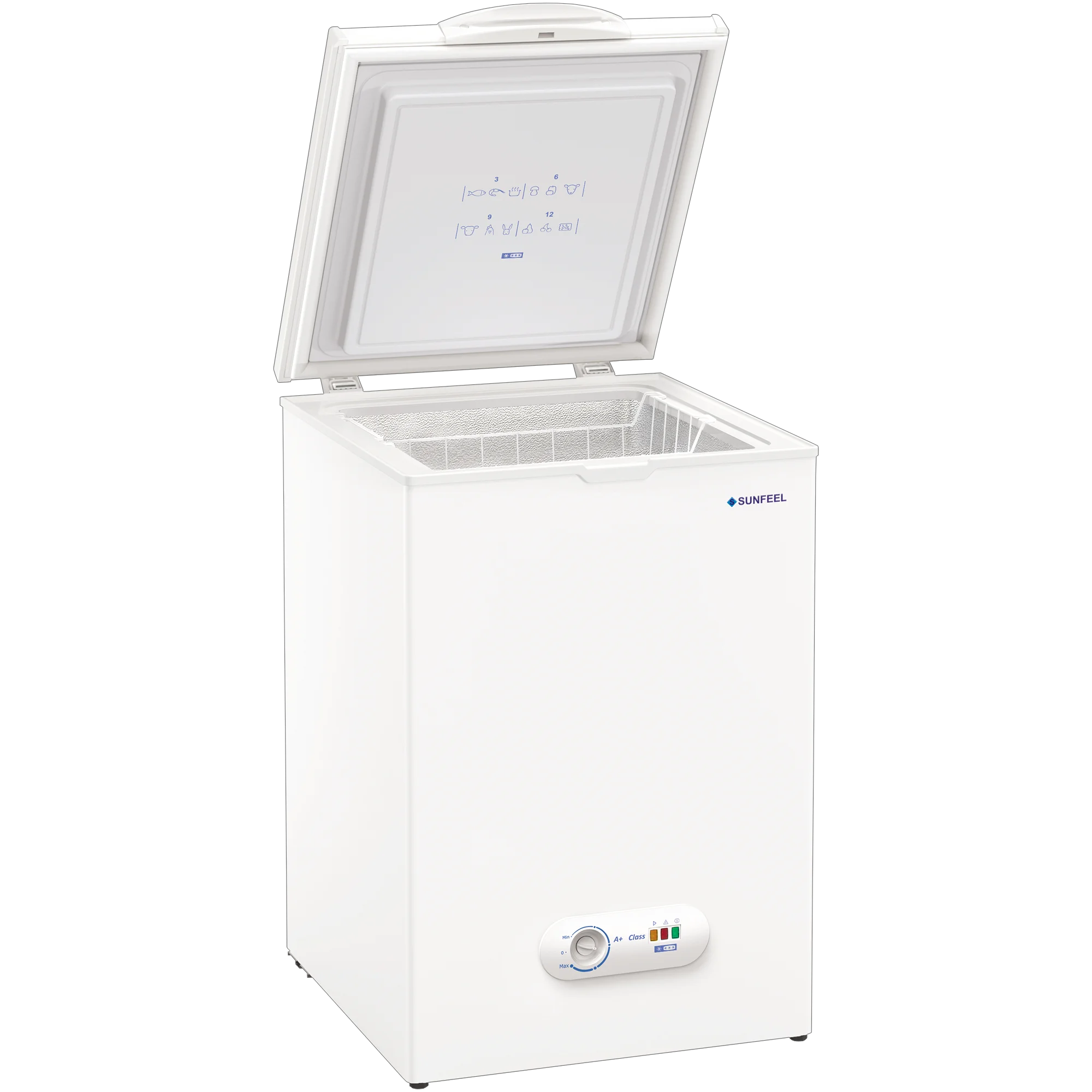 Congelador Sunfeel CA5503 Abierto
